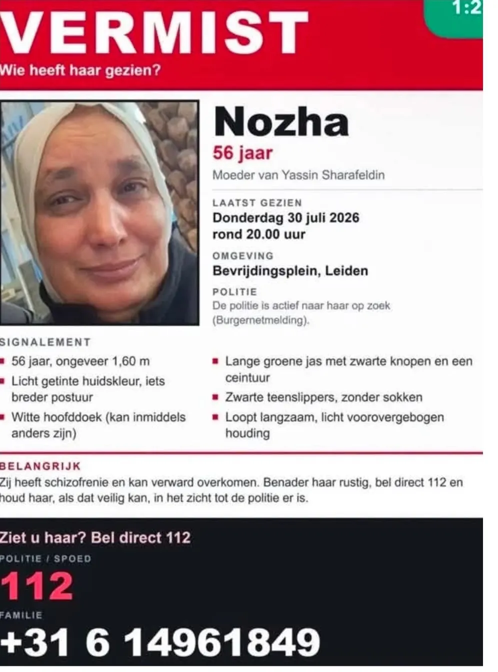 Foto bij: 56 JARIGE VROUW VERMIST