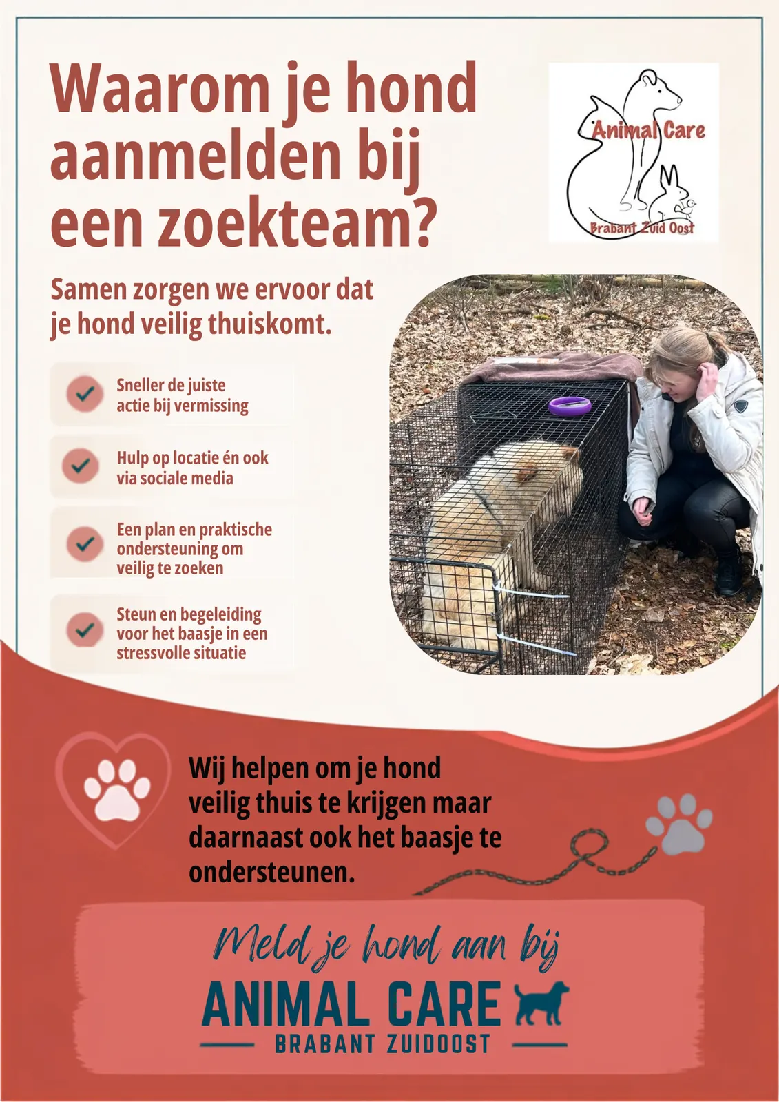 Foto bij: Waarom je je hond bij een zoekteam moet aanmelden bij een vermissing